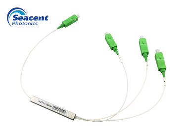 Divisor del PLC de la fibra óptica de Seacent, mini tipo del Plc 1x3 con el conector de SC/APC
