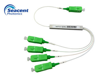 Tipo planar micro del divisor 1x4 del circuito de la onda luminosa del PLC con los conectores de SC/APC