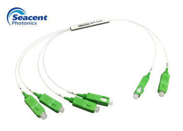 2x4 tipo micro divisor del PLC de la fibra óptica con uniformidad excelente del canal