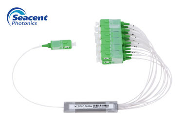 uniformidad excelente del canal del mini de la fibra óptica 1x12 divisor del PLC con el conector de SC/APC
