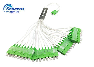 Tubo de acero 2x32 del divisor del PLC de la fibra óptica del diseño compacto con el conector de SC/APC