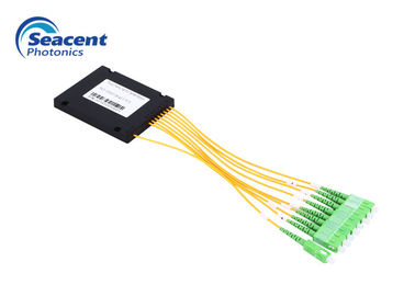 divisor plástico del ABS del divisor del PLC de la fibra 1x8 de 2.00m m para la red óptica pasiva