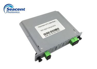 Tipo divisor óptico de la inserción de la fibra óptica 1x2 del divisor 0.9m m los 0.5m del Plc