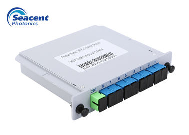 el divisor 1x8 del PLC del casete de 0.9m m los 0.5m enchufa el conector del SC APC