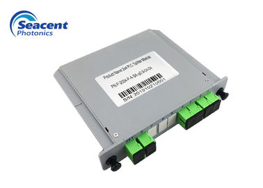 Divisor 2x4 del PLC del casete del diseño compacto 7.8dB para la red óptica pasiva
