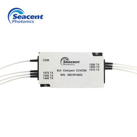 Fibra óptica 6CH CCWDM Mux Demux con el tipo del conector del LC/de APC, alta estabilidad