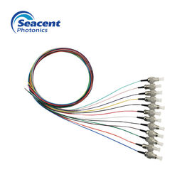 Haz aprobado ROHS del color del polaco 12 del UPC de la coleta de la fibra óptica con el conector de FC/ST