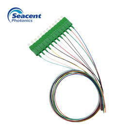 Conector del SC APC de la coleta de la fibra óptica de la alta precisión, 12 - haz del color