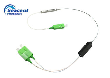 Alta fibra del divisor 1x2 del PLC de la fibra óptica de la estabilidad al tipo casero de la rama