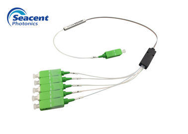 tipo divisor óptico del Plc, divisor de la rama 1x5 de la fibra de FTTH Systemplc
