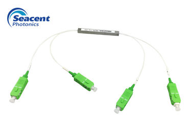 Divisor del PLC de la fibra óptica del solo modo del divisor del PLC del SC APC 1x8 para FTTH
