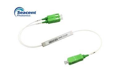 Tipo micro buena uniformidad de la red 1x2 del acoplador óptico pasivo de la fibra del canal
